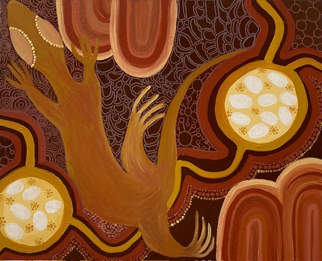 Photo of Kaarda-Goanna by artist Mya Damon